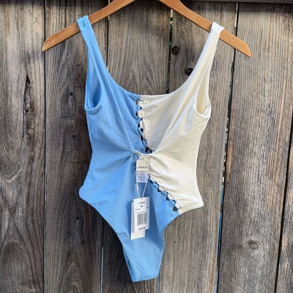 L*Space Solstice Bitsy Cutout Colorblock One-Piece Swimsuit Size XS - Picture 10 of 10
